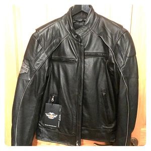Harley-Davidson Leather Skull Reflective Jacket